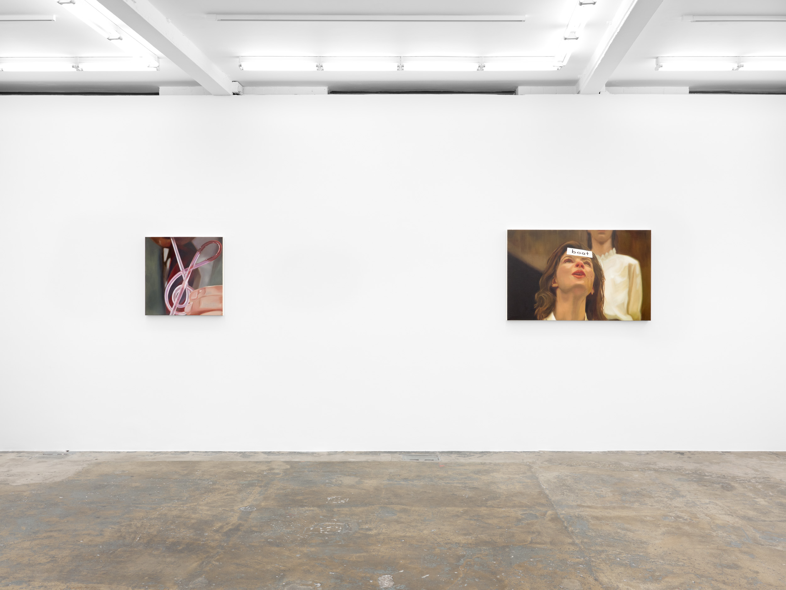 <p><em>Woman with a juice box</em></p>